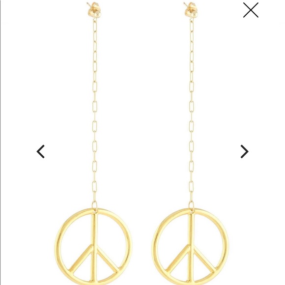 Vanessa Mooney Loverboy peace earrings NEW - Picture 2 of 6